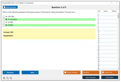 Fortinet NSE6_FML-5.3.8 FortiMail 5.3.8 Specialist Practice test exam simulator test engine exam Prep practice test questions answers Image 2