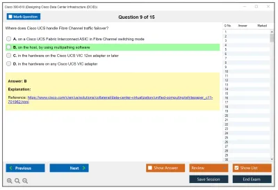 Cisco 300-610 Designing Cisco Data Center Infrastructure (DCID) Practice test exam simulator test engine exam Prep practice test questions answers Image 9