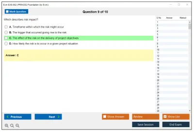 Exin EX0-002 PRINCE2 Foundation (by Exin) Practice test exam simulator test engine exam Prep practice test questions answers Image 9