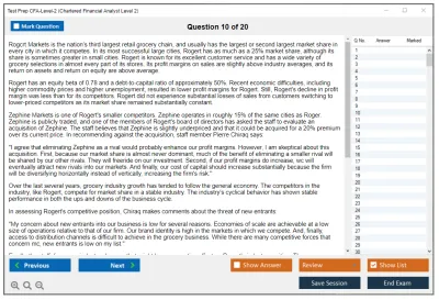 Test Prep CFA-Level-2 Chartered Financial Analyst Level 2 Practice test exam simulator test engine exam Prep practice test questions answers Image 10