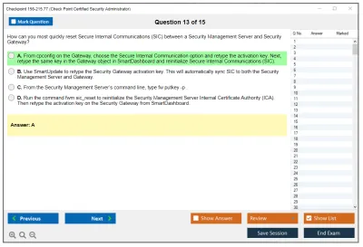 Checkpoint 156-215.77 Check Point Certified Security Administrator Practice test exam simulator test engine exam Prep practice test questions answers Image 13