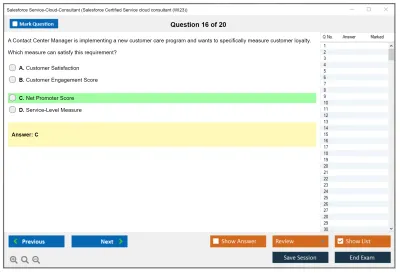 Salesforce Service-Cloud-Consultant Salesforce Certified Service Cloud Consultant Practice test exam simulator test engine exam Prep practice test questions answers Image 16