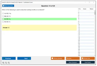 CompTIA JK0-019 CompTIA E2C Network + Certification Exam Practice test exam simulator test engine exam Prep practice test questions answers Image 12