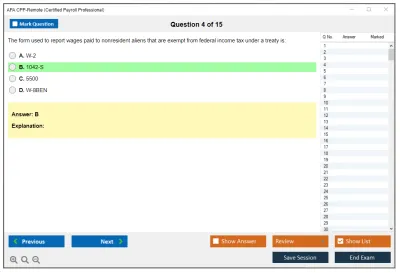 APA CPP-Remote Certified Payroll Professional Practice test exam simulator test engine exam Prep practice test questions answers Image 4