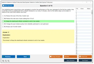 Databricks Databricks-Certified-Professional-Data-Engineer Databricks Certified Data Engineer Professional Exam Practice test exam simulator test engine exam Prep practice test questions answers Image 3