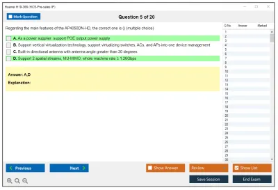 Huawei H19-366 HCS-Pre-sales IP Practice test exam simulator test engine exam Prep practice test questions answers Image 5
