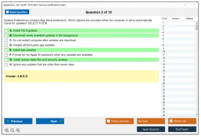 Apple MAC-16A ACMT 2016 Mac Service Certification Exam Practice test exam simulator test engine exam Prep practice test questions answers Image 2