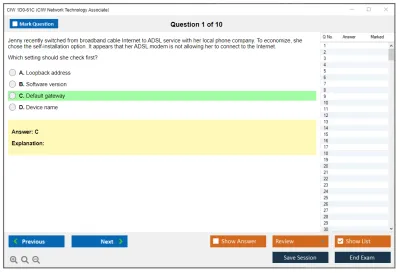 CIW 1D0-61C Network Technology Associate Practice test exam simulator test engine exam Prep practice test questions answers Image 1