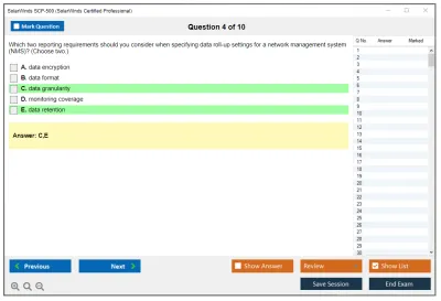 SolarWinds SCP-500 SolarWinds Certified Professional Practice test exam simulator test engine exam Prep practice test questions answers Image 4