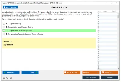 Nutanix NCP-MCI-6.5 Nutanix Certified Professional - Multicloud Infrastructure (NCP-MCI) v6.5 exam Practice test exam simulator test engine exam Prep practice test questions answers Image 9