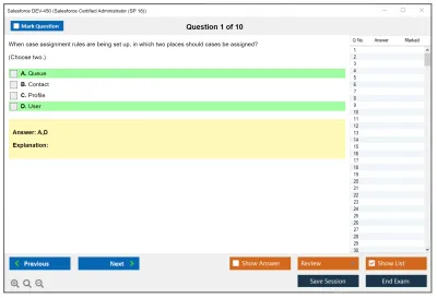 Salesforce Salesforce-Certified-Administrator Salesforce Certified Administrator Practice test exam simulator test engine exam Prep practice test questions answers Image 1