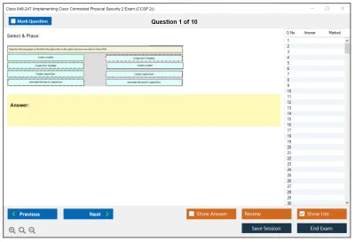 Cisco 648-247 Implementing Cisco Connected Physical Security 2 Exam Practice test exam simulator test engine exam Prep practice test questions answers Image 1