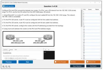 Cisco 200-301 Cisco Certified Network Associate Practice test exam simulator test engine exam Prep practice test questions answers Image 3