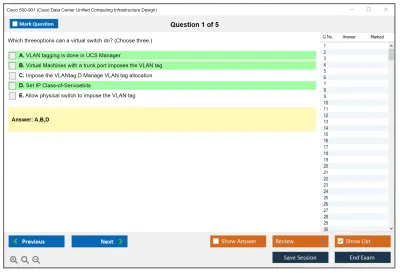 Cisco 500-901 Cisco Data Center Unified Computing Infrastructure Design (DCICUC) Practice test exam simulator test engine exam Prep practice test questions answers Image 1