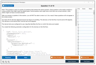 Microsoft AZ-220 Microsoft Azure IoT Developer Practice test exam simulator test engine exam Prep practice test questions answers Image 11