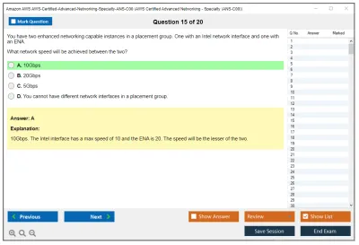 Amazon AWS AWS-Certified-Advanced-Networking-Specialty-ANS-C00 AWS Certified Advanced Networking - Specialty (ANS-C00) Practice test exam simulator test engine exam Prep practice test questions answers Image 15