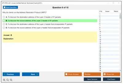 HP HPE3-U01 Aruba Certified Network Technician Exam (ACNT) Practice test exam simulator test engine exam Prep practice test questions answers Image 6