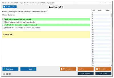 Salesforce Industries-CPQ-Developer Salesforce Certified Industries CPQ Developer Practice test exam simulator test engine exam Prep practice test questions answers Image 4