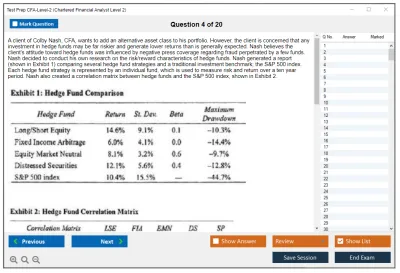 Test Prep CFA-Level-2 Chartered Financial Analyst Level 2 Practice test exam simulator test engine exam Prep practice test questions answers Image 4