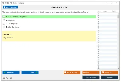 ACI 3I0-012 ACI Dealing Certificate Practice test exam simulator test engine exam Prep practice test questions answers Image 3