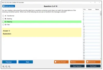Infor IOS-158 Infor Certified OS Associate Practice test exam simulator test engine exam Prep practice test questions answers Image 2