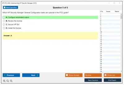 HP HP2-H80 Implementing HP Security Manager 2019 Practice test exam simulator test engine exam Prep practice test questions answers Image 5