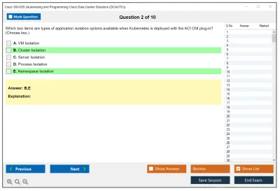 Cisco 300-635 Automating Cisco Data Center Solutions (DCAUTO) Practice test exam simulator test engine exam Prep practice test questions answers Image 2
