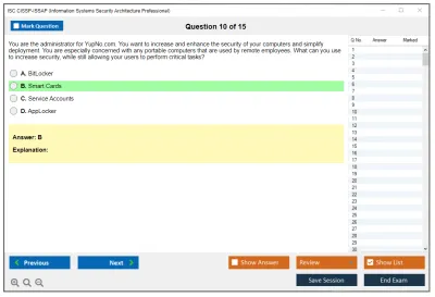 ISC2 CISSP-ISSAP Information Systems Security Architecture Professional Practice test exam simulator test engine exam Prep practice test questions answers Image 10