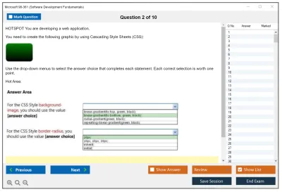 Microsoft 98-361 Software Development Fundamentals Practice test exam simulator test engine exam Prep practice test questions answers Image 2
