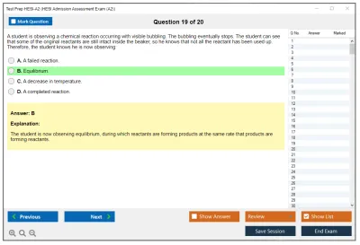 Test Prep HESI-A2 HESI Admission Assessment Exam (A2) Practice test exam simulator test engine exam Prep practice test questions answers Image 19