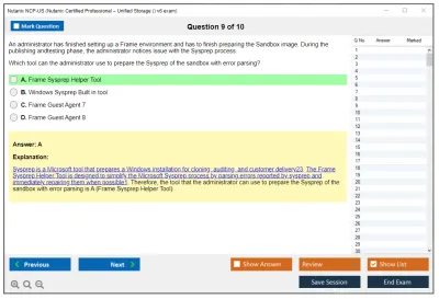 Nutanix NCP-US Nutanix Certified Professional – Unified Storage (NCP-US) v6 exam Practice test exam simulator test engine exam Prep practice test questions answers Image 9