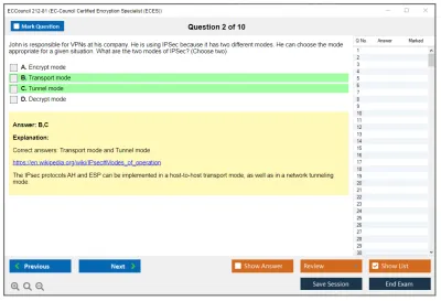 ECCouncil 212-81 EC-Council Certified Encryption Specialist (ECES) Practice test exam simulator test engine exam Prep practice test questions answers Image 2