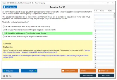 Nutanix NCP-EUC Nutanix Certified Professional - End User Computing (NCP-EUC) v6 Exam Practice test exam simulator test engine exam Prep practice test questions answers Image 8