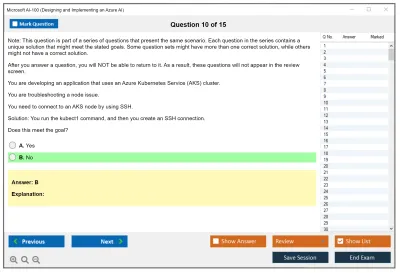 Microsoft AI-100 Designing and Implementing an Azure AI Practice test exam simulator test engine exam Prep practice test questions answers Image 10