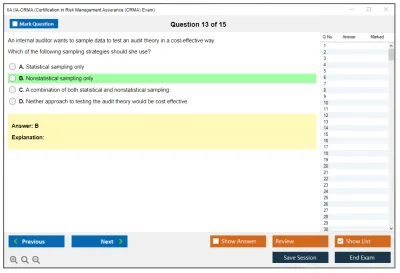 IIA IIA-CRMA Certification in Risk Management Assurance (CRMA) Exam Practice test exam simulator test engine exam Prep practice test questions answers Image 13