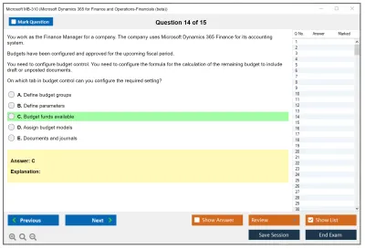 Microsoft MB-310 Microsoft Dynamics 365 Finance Practice test exam simulator test engine exam Prep practice test questions answers Image 14