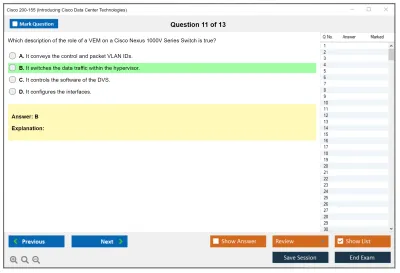 Cisco 200-155 Introducing Cisco Data Center Technologies Practice test exam simulator test engine exam Prep practice test questions answers Image 11