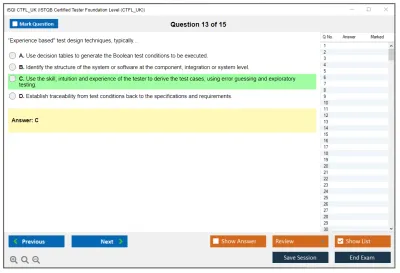 iSQI CTFL_UK ISTQB Certified Tester Foundation Level (CTFL_UK) Practice test exam simulator test engine exam Prep practice test questions answers Image 13