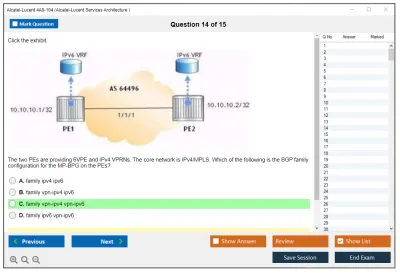 Alcatel-Lucent 4A0-104 Alcatel-Lucent Services Architecture Practice test exam simulator test engine exam Prep practice test questions answers Image 14