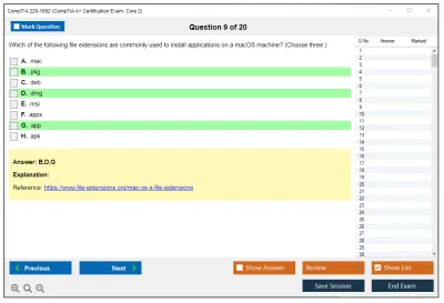 CompTIA 220-1002 CompTIA A+ Certification Exam: Core 2 Practice test exam simulator test engine exam Prep practice test questions answers Image 9