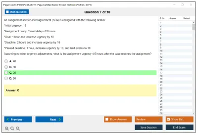 Pegasystems PEGAPCSSA87V1 Pega Certified Senior System Architect (PCSSA) 87V1 Practice test exam simulator test engine exam Prep practice test questions answers Image 7