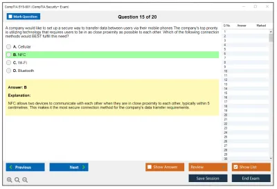 CompTIA SY0-601 CompTIA Security+ Exam 2023 Practice test exam simulator test engine exam Prep practice test questions answers Image 15