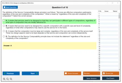 SOA S90.03 SOA Design & Architecture Practice test exam simulator test engine exam Prep practice test questions answers Image 6