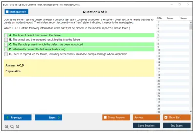 ISTQB TM12 ISTQB-BCS Certified Tester Advanced Level- Test Manager (2012) Practice test exam simulator test engine exam Prep practice test questions answers Image 3