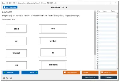 Cisco 300-135 CCNP Troubleshooting and Maintaining Cisco IP Networks (TSHOOT v2.0) Practice test exam simulator test engine exam Prep practice test questions answers Image 2