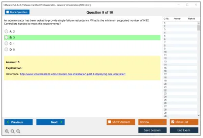 VMware 2V0-642 VMware Certified Professional 6 - Network Virtualization (NSX v6.2) Practice test exam simulator test engine exam Prep practice test questions answers Image 9