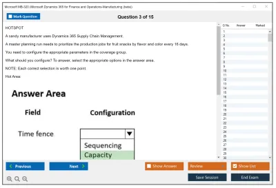 Microsoft MB-320 Microsoft Dynamics 365 for Finance and Operations-Manufacturing  Practice test exam simulator test engine exam Prep practice test questions answers Image 3