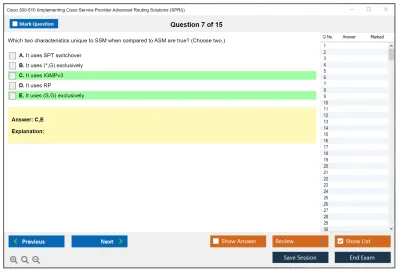 Cisco 300-510 Implementing Cisco Service Provider Advanced Routing Solutions Practice test exam simulator test engine exam Prep practice test questions answers Image 7