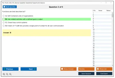 ITIL ITILSC-OSA ITIL Service Capability Operational Support and Analysis Practice test exam simulator test engine exam Prep practice test questions answers Image 3