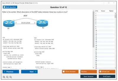 Cisco 400-201 CCIE Service Provider Written Exam (V 4.1) Practice test exam simulator test engine exam Prep practice test questions answers Image 12